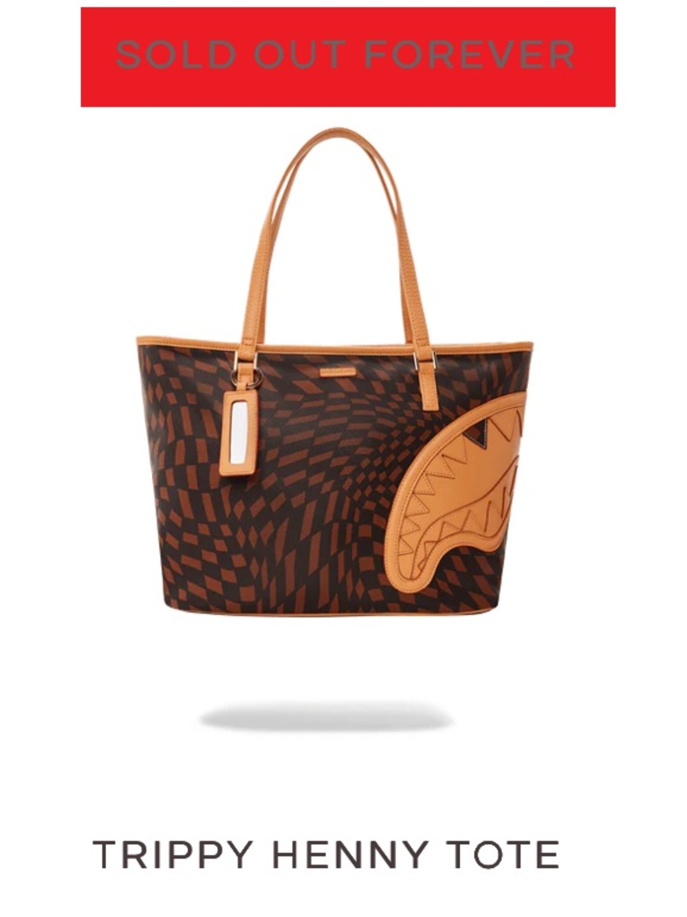 Sprayground Brown & Tan Trippy Henny Tote